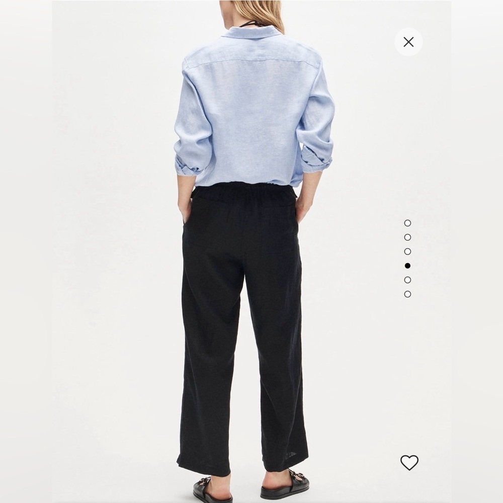 ❤️🔥J. Crew - Black Soleil Pant 100% Linen - M